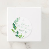 Watercolor Eucalyptus Bruiloft Favorenlabels Bedankjes Labels (In situ)