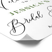 Watercolor Eucalyptus Bruiloft Welkom Bord Poster (Hoek)