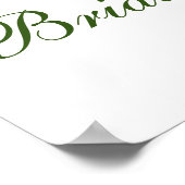 Watercolor Eucalyptus Bruiloft Welkomstbord Poster (Hoek)