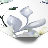 Watercolor Eucalyptus Bruiloftsfoto Prop Poster (Hoek)