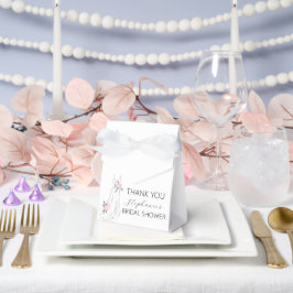 Watercolor Eucalyptus Floral Dress Bridal Shower  Bedankdoosjes