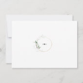 Watercolor Eucalyptus Greenery Gold Wedding  Save The Date (Achterkant)