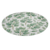 Watercolor Eucalyptus Greenery Pattern Snijplank (Hoek)