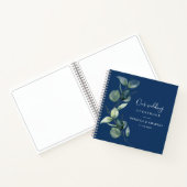 Watercolor Eucalyptus Greenery Wedding Guest Book  Notitieboek (Binnen)