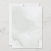 Watercolor Eucalyptus Groene Bladeren Botanisch Save The Date (Achterkant)