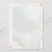 Watercolor Eucalyptus Groene Bladeren Saliegroen Save The Date (Achterkant)