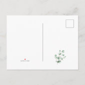 Watercolor Eucalyptus Groene Nieuwe Adreskaart Aankondigingskaart (Achterkant)