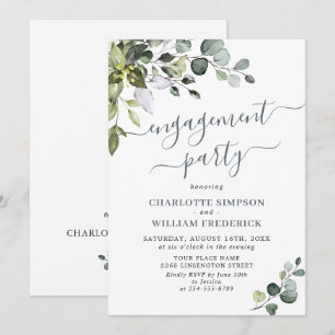 Watercolor Eucalyptus Groene VERLOVINGSPARTY Kaart