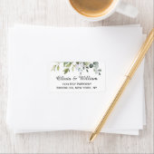 Watercolor Eucalyptus Groenery Elegante Chic Etiket (Insitu)