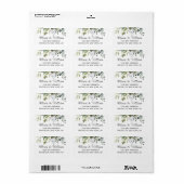 Watercolor Eucalyptus Groenery Elegante Chic Etiket (Full Sheet)