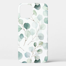 Watercolor Eucalyptus Patroon Hoesje-Mat Case-Mate iPhone Case