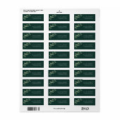 Watercolor Eucalyptus Script Retouradres Etiket (Full Sheet)