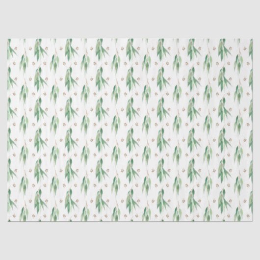 Watercolor Eucalyptus Serie Design 14 Tissuepapier (Voorkant)