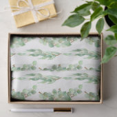Watercolor Eucalyptus Serie Ontwerp 10 Tissuepapier (Geschenk)