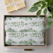 Watercolor Eucalyptus Serie Ontwerp 5 Tissuepapier (Geschenk)