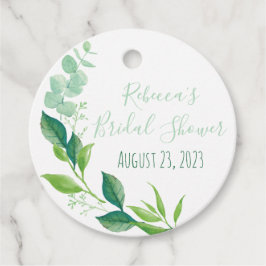 Watercolor Eucalyptus Trouwfeest Favor Tags Bedankjes Labels