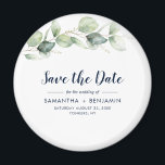 Watercolor Eucalyptus Wedding Save the Date Magneet<br><div class="desc">Cute Botanical Eucalyptus Watercolor Wedding save the date magnet that makes a perfect keepsake for your guests and will be cherished for years</div>
