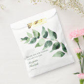 Watercolor Eucalyptus Wedding | White Bedankzakje (Gezegeld)