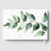 Watercolor Eucalyptus Wedding | White Gastenboek (Achterkant)