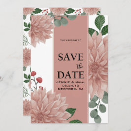  Watercolor Eucalyptusblad Bloemstuk  Save The Date