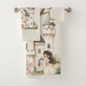 Watercolor Fairytale Princess Whimsical Bad Handdoek (Insitu)