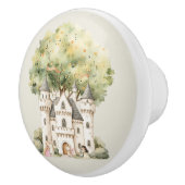 Watercolor Fairytale Princess Whimsical Keramische Knop (Rechts)