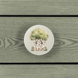 Watercolor Fairytale Princess Whimsical Keramische Knop