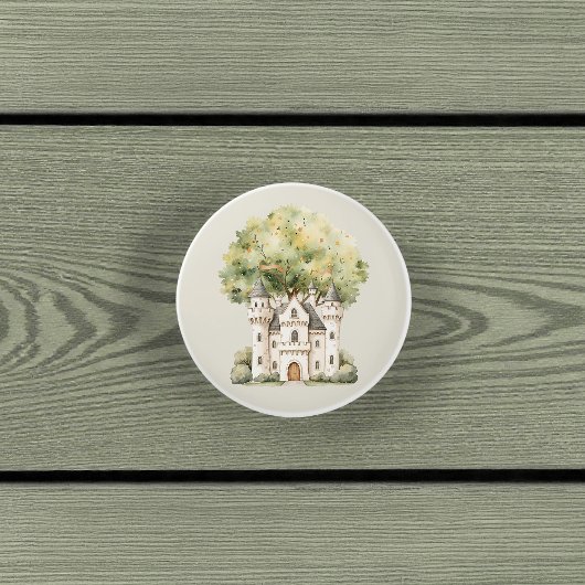 Watercolor Fairytale Princess Whimsical Keramische Knop