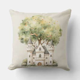 Watercolor Fairytale Princess Whimsical Kussen