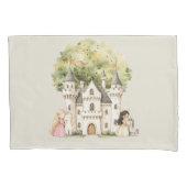 Watercolor Fairytale Princess Whimsical Kussensloop (Voorkant)