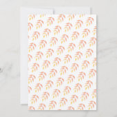 Watercolor Fall Foliage Thanksgiving Dinner Kaart (Achterkant)