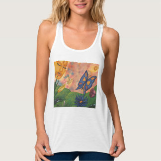 watercolor fantasy illustration woman goddess life tanktop