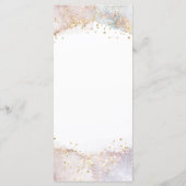 watercolor faux glitter Menu (Achterkant)