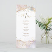 watercolor faux glitter Menu (Staand voorkant)