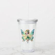 Watercolor Fee Acryl Tumbler