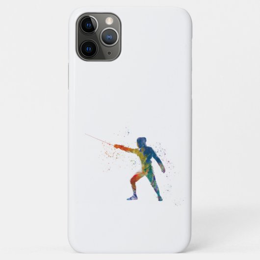 watercolor fencing Case-Mate iPhone case (Achterkant)