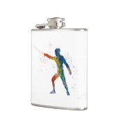 watercolor fencing heupfles (Links)
