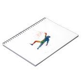 watercolor fencing notitieboek (Linkerzijde)