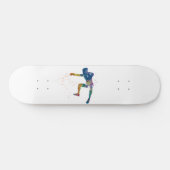 watercolor fencing persoonlijk skateboard (Horizontaal)