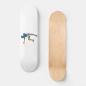 watercolor fencing persoonlijk skateboard (Voorkant)