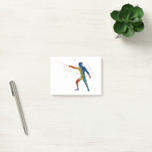watercolor fencing post-it® notes (Kantoor)