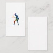 watercolor fencing visitekaartje (Voorkant / Achterkant)