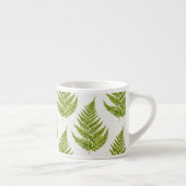 Watercolor Fern Pattern Espresso Kop (Rechts)