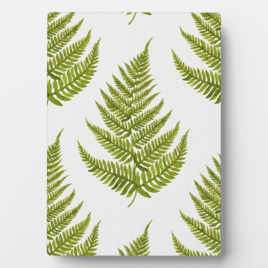 Watercolor Fern Pattern Fotoplaat (voorkant)