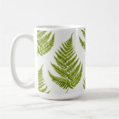 Watercolor Fern Pattern Koffiemok (Links)