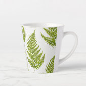 Watercolor Fern Pattern Latte Mok (Rechts)