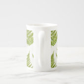 Watercolor Fern Pattern Porselein Kop (Achterkant)