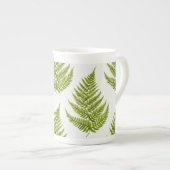 Watercolor Fern Pattern Porselein Kop (Voorkant rechts)