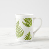Watercolor Fern Pattern Porselein Kop (Rechts)