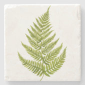Watercolor Fern Pattern Stenen Onderzetter (Voorkant)